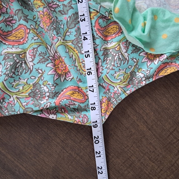 Matilda Jane Size Small Women's Wrapped In Sunshine Green Floral Wrap Dress - Picture 9 of 10